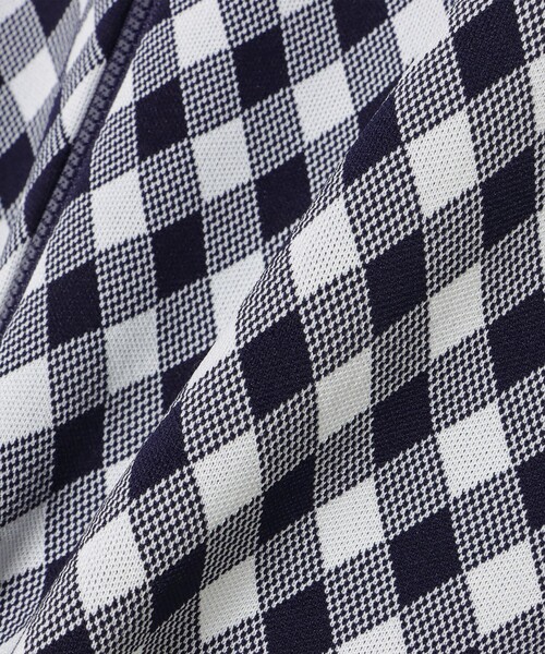 BEAMS GOLF(ビームスゴルフ)の「PURPLE LABEL / バイヤスチェック フーディ ベスト(ニット/セーター・レディース・ネイビー・LARGE)」の19枚目の写真