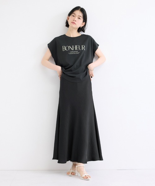 le cercle ADAM ET ROPE'(ルセルクルアダムエロペ)の「ロゴプリントTシャツ(Tシャツ/カットソー・レディース・ブラウン/ホワイト/ブラック・FREE)」の4枚目の写真