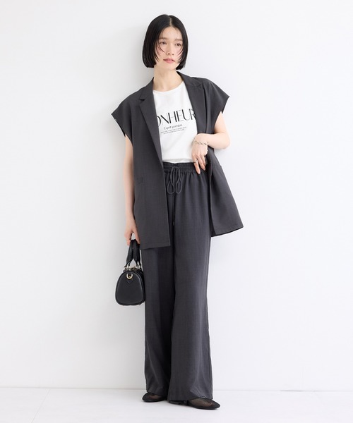 le cercle ADAM ET ROPE'(ルセルクルアダムエロペ)の「ロゴプリントTシャツ(Tシャツ/カットソー・レディース・ブラウン/ホワイト/ブラック・FREE)」の8枚目の写真