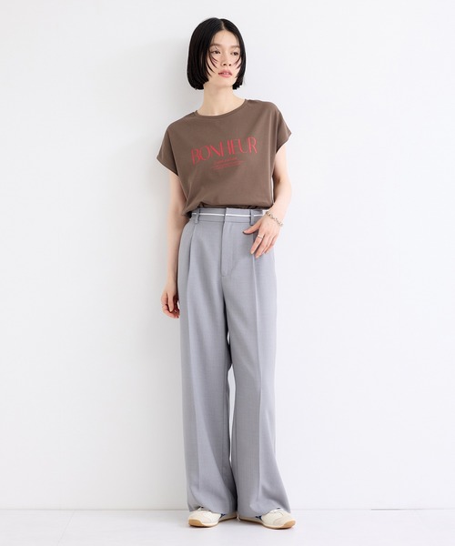 le cercle ADAM ET ROPE'(ルセルクルアダムエロペ)の「ロゴプリントTシャツ(Tシャツ/カットソー・レディース・ブラウン/ホワイト/ブラック・FREE)」の10枚目の写真
