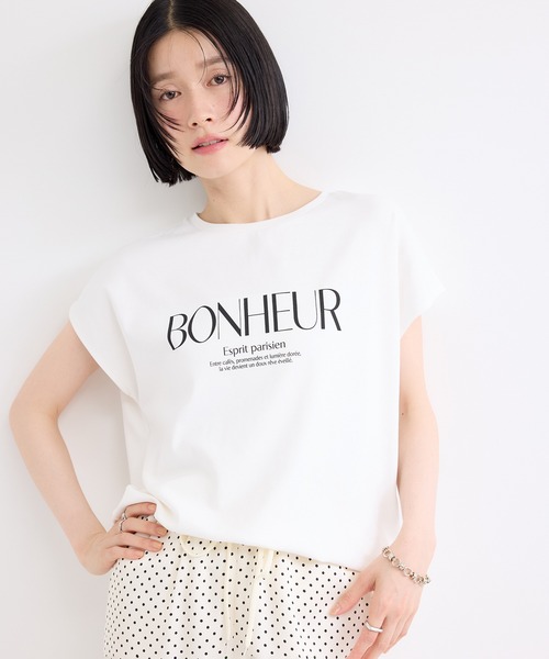 le cercle ADAM ET ROPE'(ルセルクルアダムエロペ)の「ロゴプリントTシャツ(Tシャツ/カットソー・レディース・ブラウン/ホワイト/ブラック・FREE)」の11枚目の写真