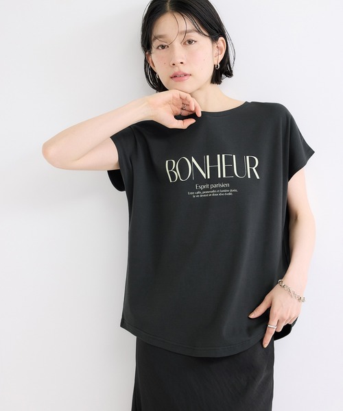 le cercle ADAM ET ROPE'(ルセルクルアダムエロペ)の「ロゴプリントTシャツ(Tシャツ/カットソー・レディース・ブラウン/ホワイト/ブラック・FREE)」の13枚目の写真