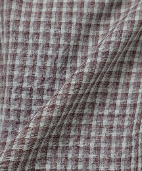 MACKINTOSH PHILOSOPHY(マッキントッシュ フィロソフィー)の「GREY LABEL リネンミックスチェックパンツ(その他パンツ・レディース・ベージュ系その他4・2)」の9枚目の写真