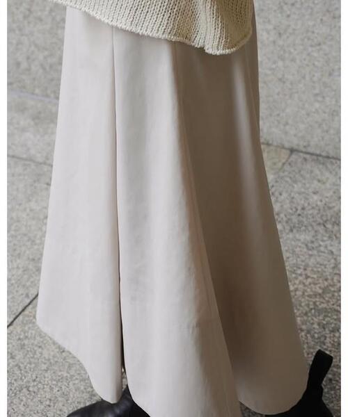 YLEVE(イレーヴ)の「YLEVE / RECYCLE POLYESTER SKIRT(スカート・レディース・ベージュ/ネイビー・2/0/1)」の12枚目の写真