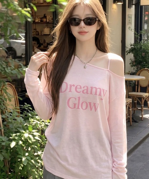AsheKsha(アシクシャ)の「アルファベットプリント長袖Tシャツ(Tシャツ/カットソー・レディース・ピンク・M)」の17枚目の写真