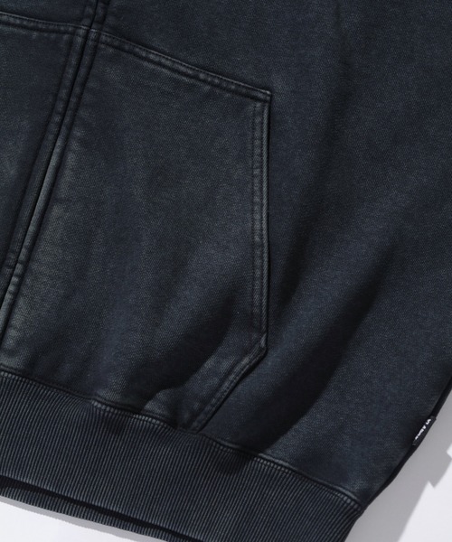 XLARGE(エクストララージ)の「WASHED SLANTED OG ZIP HOODED SWEATSHIRT(パーカー・メンズ・グレー/ブラウン/ブルー/ブラック・S/M/L/XL)」の11枚目の写真