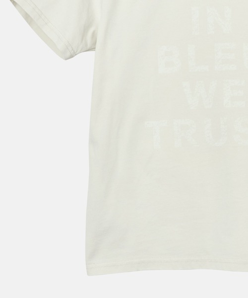 LE CIEL BLEU（ルシェルブルー）の「インブルーウィートラストTシャツ / In Bleu We Trust T-Shirt（Tシャツ/カットソー・レディース・オフホワイト/チャコールグレー・36/38）」の10枚目の写真
