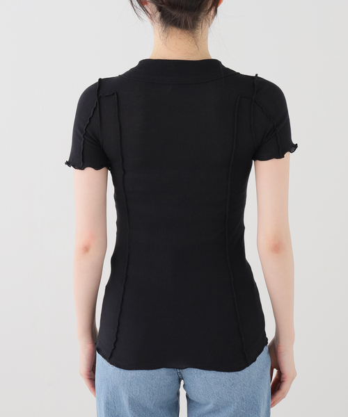 BASERANGE（ベースレンジ）の「【BASERANGE/ベースレンジ】OMATO POLO TEE SHIRT（Tシャツ/カットソー・レディース・ホワイト系その他/ブラック・SMALL）」の12枚目の写真