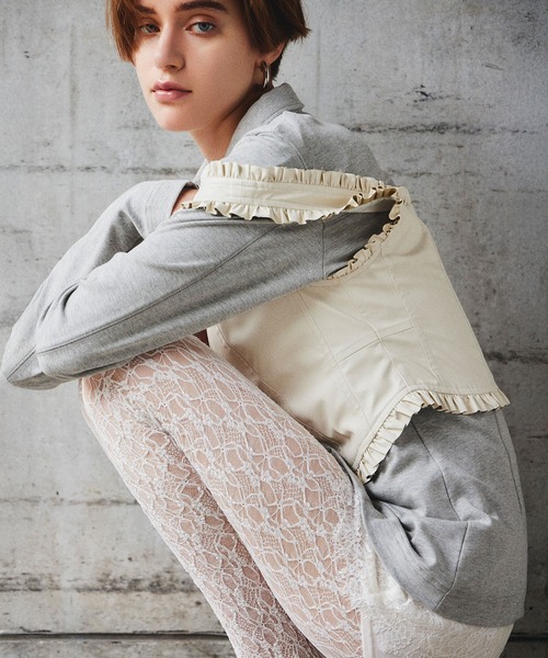 MAISON SPECIAL(メゾンスペシャル)の「【2026Autumn PRE-ORDER】(Yurika Nakano Collaboration) Whipped Cream Bustier/(ナカノユリカコラボ)ホイップクリームビスチェ(その他トップス・レディース・ブラック/ブラウン/ホワイト・36/38)」の9枚目の写真