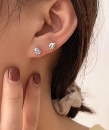 岩模様ミニピアス アレルギー対応