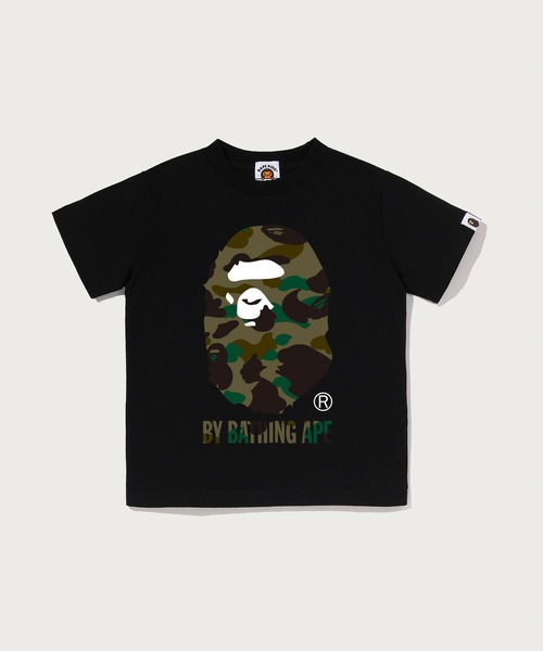 A BATHING APE(アベイシングエイプ)の「1ST CAMO BY BATHING APE TEE(Tシャツ/カットソー・キッズ・ブラック×グリーン/ホワイト×グリーン/ホワイト×イエロー・120/110/130/100/140)」の3枚目の写真