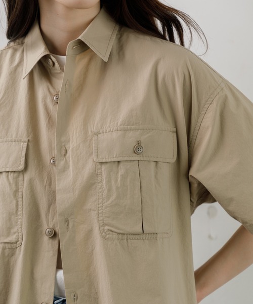DRIP STUDIO(ドリップスタジオ)の「SAFARI SHIRT(シャツ/ブラウス・レディース・ベージュ/アーミー・00)」の9枚目の写真