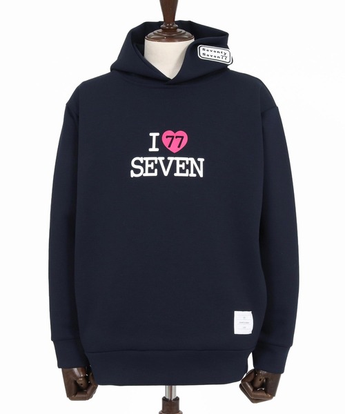 seventy seven（セブンティセブン）の「mpa4176- cardboard P-O hoodie (I love seven) パーカー(7726W050)（パーカー・メンズ・ブラック/ネイビー/トップグレー・S/M/L/XL）」の20枚目の写真