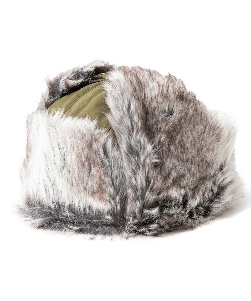 430(フォーサーティ)の「mko13781-AVIATOR CAP フライトキャップ(26-161)(キャップ・メンズ・カーキ/ブラック/ブラウン・FREE)」の6枚目の写真