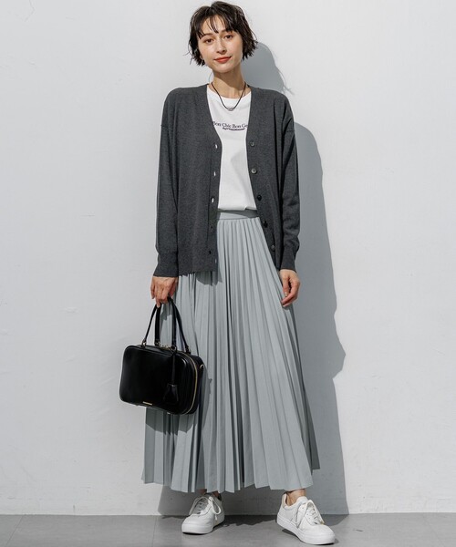 23区(ニジュウサンク)の「パウダリータイプライター プリーツスカート(スカート・レディース・アイボリー系/グレー系/スカイブルー系/ダークブラウン系・36/38/40)」の17枚目の写真
