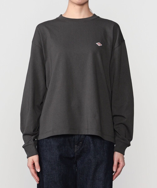 DANTON(ダントン)の「DANTON | クルーネック 長袖Tシャツ SOLID WOMEN(Tシャツ/カットソー・レディース・ブラウン/ダークグレー・M/S)」の9枚目の写真