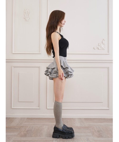 Darich(ダーリッチ)の「リボンビジューアメスリニットトップス(ニット/セーター・レディース・ホワイト/ブラック/ベージュ・FREE)」の10枚目の写真