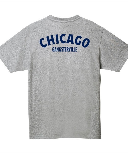 Ol' Basics(オールベーシックス)の「Ol' Basics(オール・ベーシックス) 半袖Tシャツ ロゴ バックプリント ポケットTシャツ 半袖 トップス カットソー アメカジ カジュアル メンズ レディース ユニセックス(Tシャツ/カットソー・メンズ・ホワイト/ヘザーグレー/ブラック/レッド/アーミー・L/XL/M)」の4枚目の写真