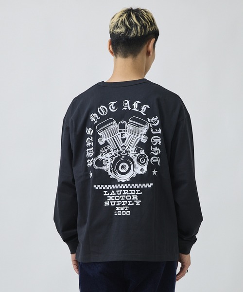 ムラサキスポーツ(ムラサキスポーツ)の「DEAR LAUREL/ディアローレル 長袖 Tシャツ ロンT バックプリント DL26F-2203(Tシャツ/カットソー・メンズ・ブラック/オレンジ/ホワイト・M/L/XL)」の12枚目の写真