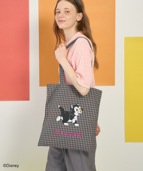 AMERICAN HOLIC(アメリカンホリック)の「【Mickey&Friends】トートBAG(トートバッグ・レディース・ライトイエロー/ピンク/キャメル/ブラウン/シルバー/パープル/ブルー/ネイビー/グリーン・FREE)」の5枚目の写真