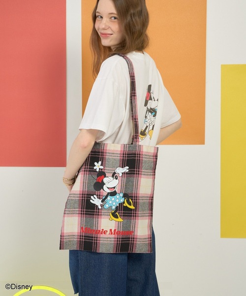 AMERICAN HOLIC(アメリカンホリック)の「【Mickey&Friends】トートBAG(トートバッグ・レディース・ライトイエロー/ピンク/キャメル/ブラウン/シルバー/パープル/ブルー/ネイビー/グリーン・FREE)」の11枚目の写真