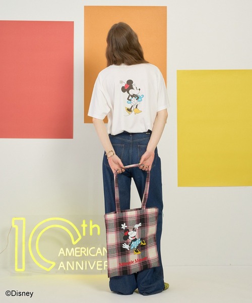 AMERICAN HOLIC(アメリカンホリック)の「【Mickey&Friends】トートBAG(トートバッグ・レディース・ライトイエロー/ピンク/キャメル/ブラウン/シルバー/パープル/ブルー/ネイビー/グリーン・FREE)」の12枚目の写真