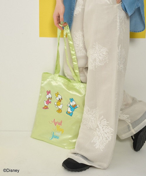 AMERICAN HOLIC(アメリカンホリック)の「【Mickey&Friends】トートBAG(トートバッグ・レディース・ライトイエロー/ピンク/キャメル/ブラウン/シルバー/パープル/ブルー/ネイビー/グリーン・FREE)」の15枚目の写真