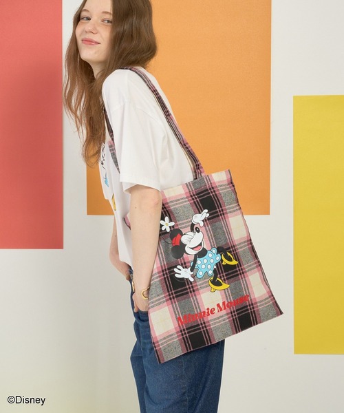 AMERICAN HOLIC(アメリカンホリック)の「【Mickey&Friends】トートBAG(トートバッグ・レディース・ライトイエロー/ピンク/キャメル/ブラウン/シルバー/パープル/ブルー/ネイビー/グリーン・FREE)」の19枚目の写真