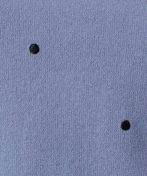 SHOO・LA・RUE(シューラルー)の「【ひんやり/S-LL】ほんのり甘い ドット刺繍ニット(ニット/セーター・レディース・ブラウン系/ブルー/ダークグレー・01/02/03/04)」の15枚目の写真