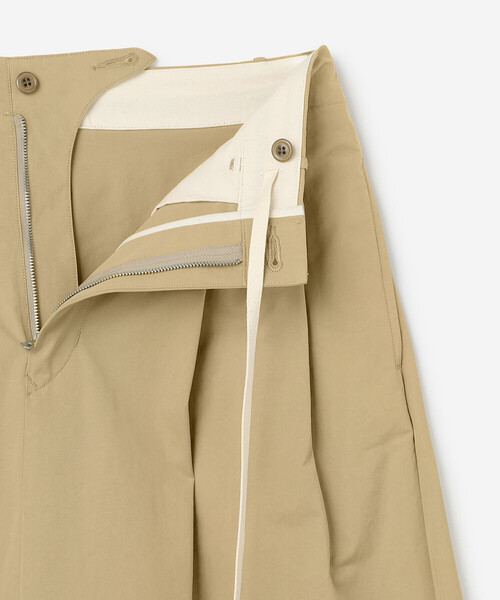 HAVERSACK(ハバーザック)の「HAVERSACK | ツイル コクーンロングスカート WOMEN(スカート・レディース・ベージュ/ブラック・0)」の7枚目の写真