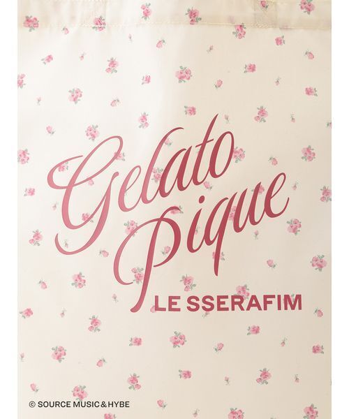 gelato pique(ジェラートピケ)の「【LE SSERAFIM】小花柄トートバッグ(トートバッグ・レディース・ピンク/ブルー・F)」の9枚目の写真