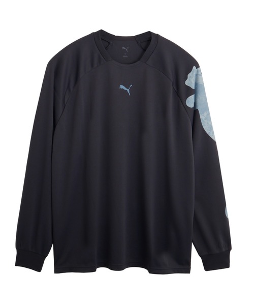 PUMA（プーマ）の「PUMA プーマ メンズ トレーニング ロゴ AOP 長袖 Tシャツ（Tシャツ/カットソー・メンズ・ブラック/グレー/モスグリーン・XX-LARGE/MEDIUM/LARGE/X-LARGE/SMALL）」の3枚目の写真