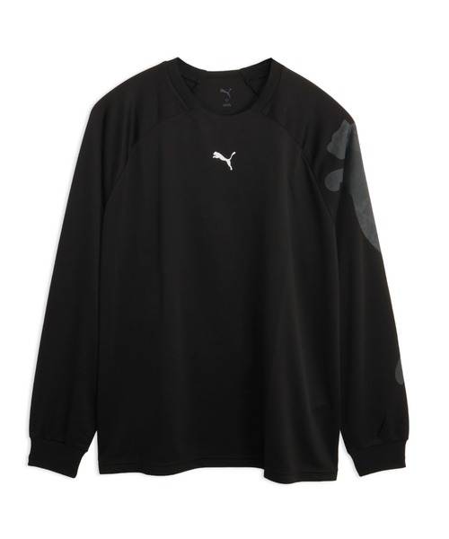 PUMA（プーマ）の「PUMA プーマ メンズ トレーニング ロゴ AOP 長袖 Tシャツ（Tシャツ/カットソー・メンズ・ブラック/グレー/モスグリーン・XX-LARGE/MEDIUM/LARGE/X-LARGE/SMALL）」の2枚目の写真