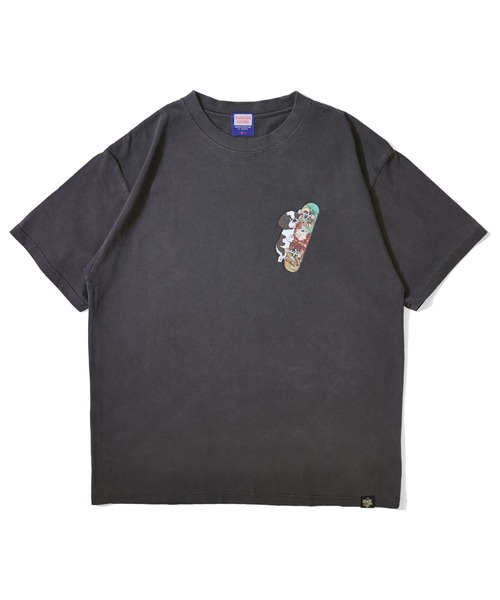 RIVER SIDE CULTURE(リバーサイドカルチャー)の「RIVER SIDE CULTURE / MARCO スケーター T-SHIRT(M4)(Tシャツ/カットソー・メンズ・グリーン/チャコールグレー・MEDIUM/LARGE/X-LARGE)」の2枚目の写真
