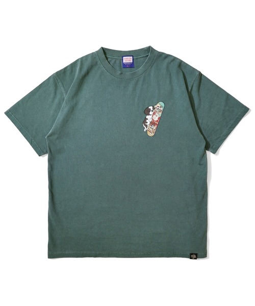RIVER SIDE CULTURE(リバーサイドカルチャー)の「RIVER SIDE CULTURE / MARCO スケーター T-SHIRT(M4)(Tシャツ/カットソー・メンズ・グリーン/チャコールグレー・MEDIUM/LARGE/X-LARGE)」の1枚目の写真