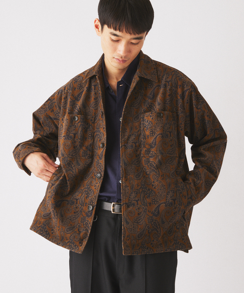 JOURNAL STANDARD relume（ジャーナルスタンダード　レリューム）の「テック ”SOLOTEX(R)” コーデュロイ ウォッシャブル CPOシャツジャケット（シャツ/ブラウス・メンズ・チャコールグレー/ブラック/ブラウン/ベージュ系その他/ダークブルー・SMALL/MEDIUM/LARGE）」の16枚目の写真