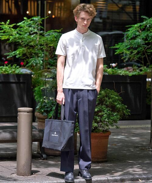 DRESSTERIOR(ドレステリア)の「【接触冷感/抗菌防臭/UVカット】クールクリーンドライコットン ヘンリーネックカットソー(Tシャツ/カットソー・メンズ・ホワイト/ブラック・90/91/92/94)」の4枚目の写真