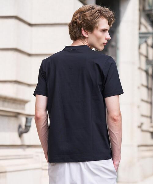 DRESSTERIOR(ドレステリア)の「【接触冷感/抗菌防臭/UVカット】クールクリーンドライコットン ヘンリーネックカットソー(Tシャツ/カットソー・メンズ・ホワイト/ブラック・90/91/92/94)」の7枚目の写真