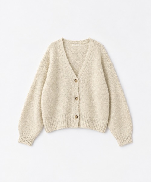 CANAL JEAN(キャナルジーン)の「El mar MIXニットカーディガン(カーディガン/ボレロ・レディース・ブラウン/アイボリー・ONE SIZE)」の2枚目の写真