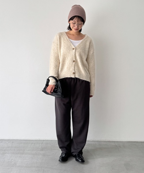 CANAL JEAN(キャナルジーン)の「El mar MIXニットカーディガン(カーディガン/ボレロ・レディース・ブラウン/アイボリー・ONE SIZE)」の9枚目の写真