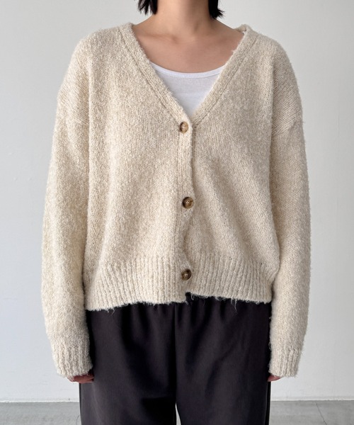 CANAL JEAN(キャナルジーン)の「El mar MIXニットカーディガン(カーディガン/ボレロ・レディース・ブラウン/アイボリー・ONE SIZE)」の10枚目の写真