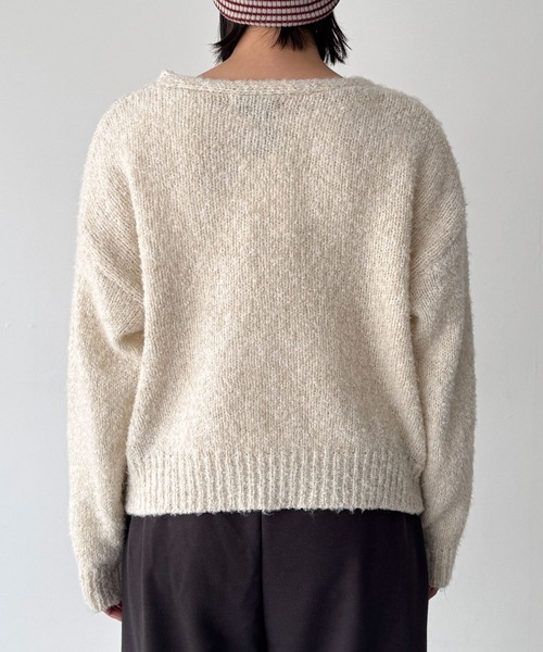 CANAL JEAN(キャナルジーン)の「El mar MIXニットカーディガン(カーディガン/ボレロ・レディース・ブラウン/アイボリー・ONE SIZE)」の12枚目の写真