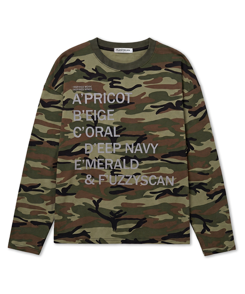 FUZZY SCAN(ファジスキャン)の「エフカモロングスリーブ3カラー(Tシャツ/カットソー・レディース・ベージュ/カーキ/グレー・ONE SIZE)」の3枚目の写真