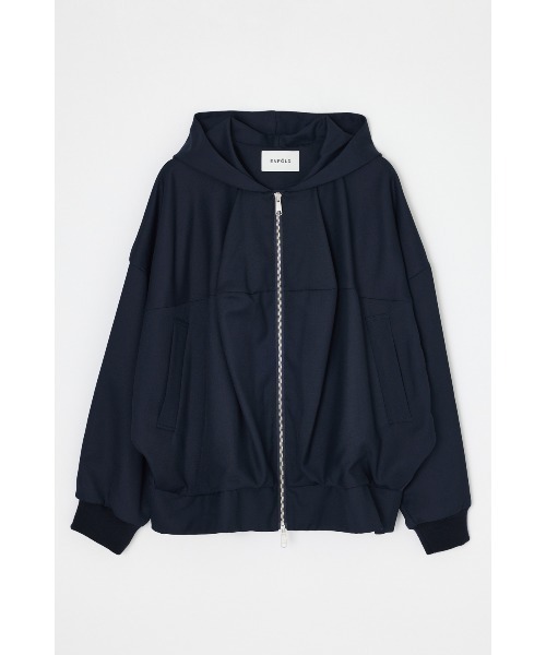 ENFOLD(エンフォルド)の「STTRUCTURED HOODIE(その他アウター・レディース・ダークネイビー/チャコールグレー・38)」の10枚目の写真