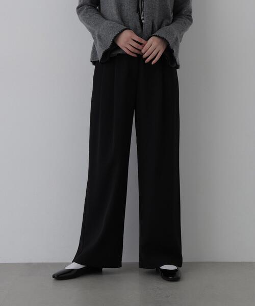 N.(N. Natural Beauty Basic)(エヌエヌナチュラルビューティーベーシック)の「タックワイドパンツ(その他パンツ・レディース・ブラウン/ブラック/オフホワイト・MEDIUM/SMALL)」の13枚目の写真