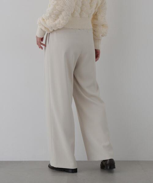 N.(N. Natural Beauty Basic)(エヌエヌナチュラルビューティーベーシック)の「タックワイドパンツ(その他パンツ・レディース・ブラウン/ブラック/オフホワイト・MEDIUM/SMALL)」の18枚目の写真