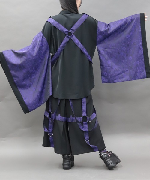 axes femme(アクシーズファム)の「パラシュート和袖シャツ(シャツ/ブラウス・レディース・レッドパープル/ブラック・MEDIUM/LARGE)」の8枚目の写真