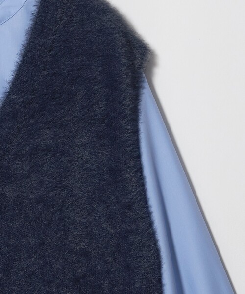 A DAY IN THE LIFE UNITED ARROWS(アデイインザライフユナイテッドアローズ)の「フェザー Vネックベスト+シャツ ‐セットアイテム‐<A DAY IN THE LIFE>(ニット/セーター・レディース・ダークグレー/ネイビー/ナチュラル・FREE)」の11枚目の写真