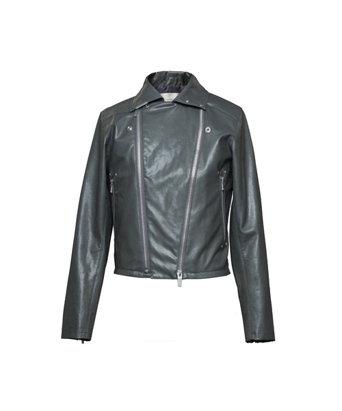 Jent Louis（ジェントルイス）の「Switch Riders Jacket / スイッチライダースジャケット（ライダースジャケット・メンズ・ブラック/グレー・M/S/L）」の2枚目の写真
