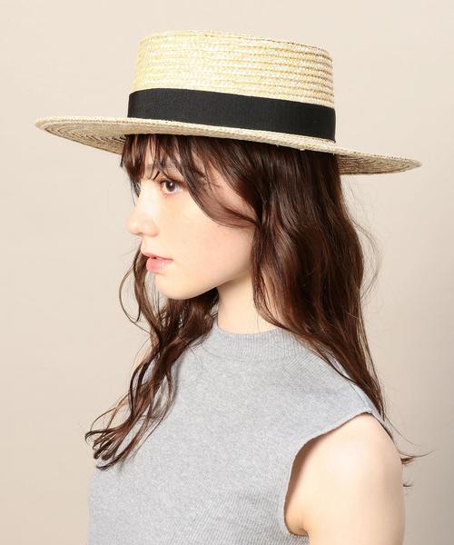 BEAUTY&YOUTH UNITED ARROWS（ビューティーアンドユースユナイテッドアローズ）の「＜FERRUCCIO VECCHI＞カンカンハット◆（ハット・レディース・ベージュ/ホワイト・FREE）」の7枚目の写真